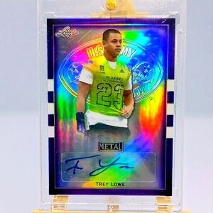 Trey Lowe #BA-TL2 Leaf Metal 2018 US Army All American Bowl SSP 14/20 Signature